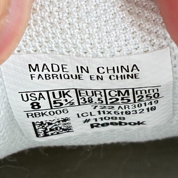 Reebok Club C 85 White Leather Classic Low Top Platform Sneakers Women's Size 8 - Picture 10 of 11